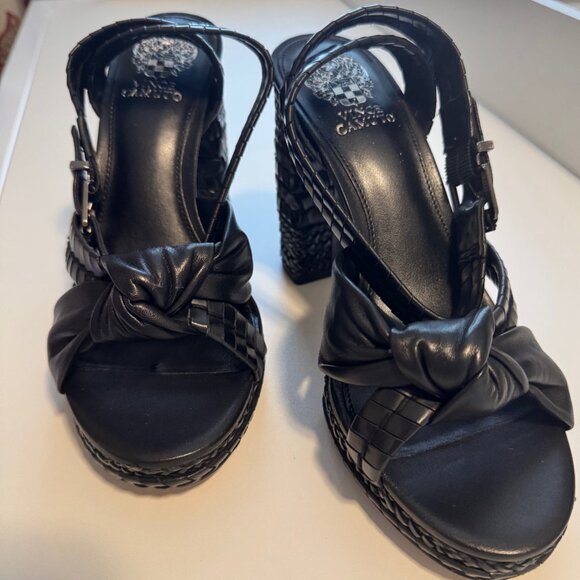 Vince Camuto Fancey Platform Sandals, BLACK, NEW IN BOX, Size 8.5 - Picture 2 of 10